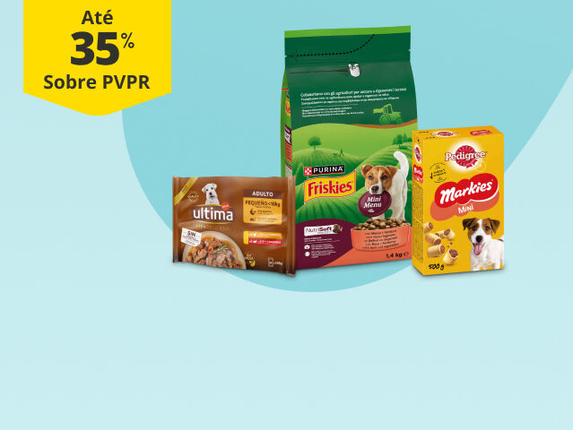 At&eacute; 35% PVPR em alimenta&ccedil;&atilde;o para porte pequeno